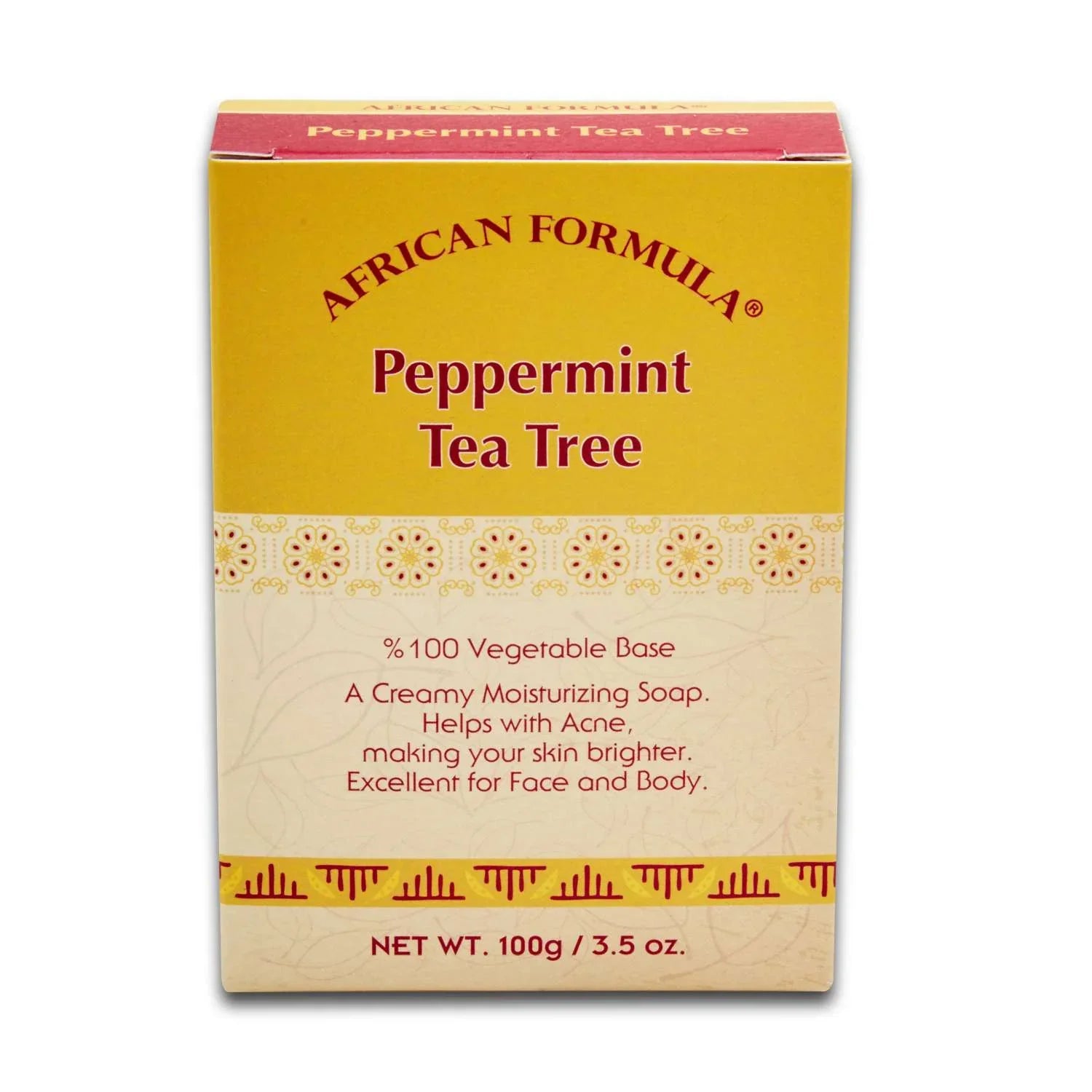 African Formula Pepermint Tea Tree Soap 3.5 Oz by African Formula