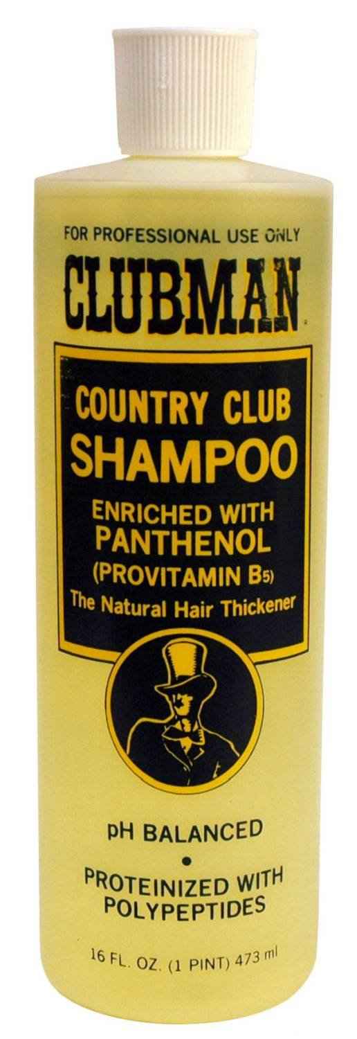 Yellow shampoo bottle with screw cap; label shows panthenol and proteinized formula