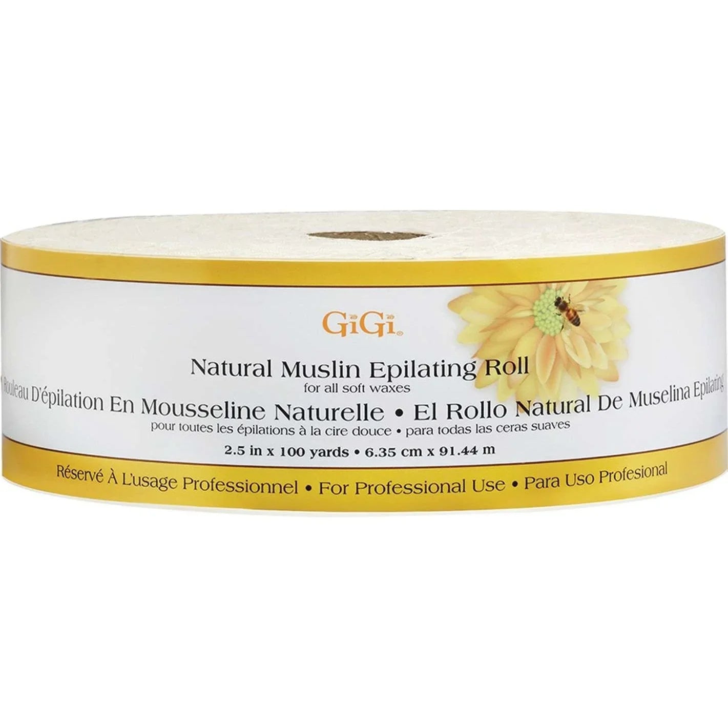 Gigi Natural Muslin Epilating Roll 2.5 100 Yards by GiGi