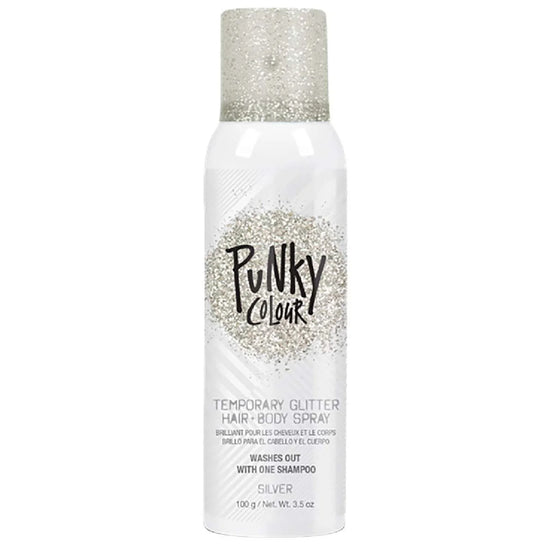 Punky Colour Temporary Color Highlight Spray Glitter Silver 3.5 Oz by Punky