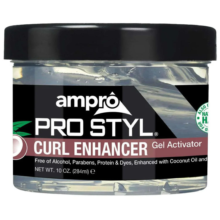 Ampro Curl Enhancer Gel Activator Regular With Coconut 10 Oz by Ampro
