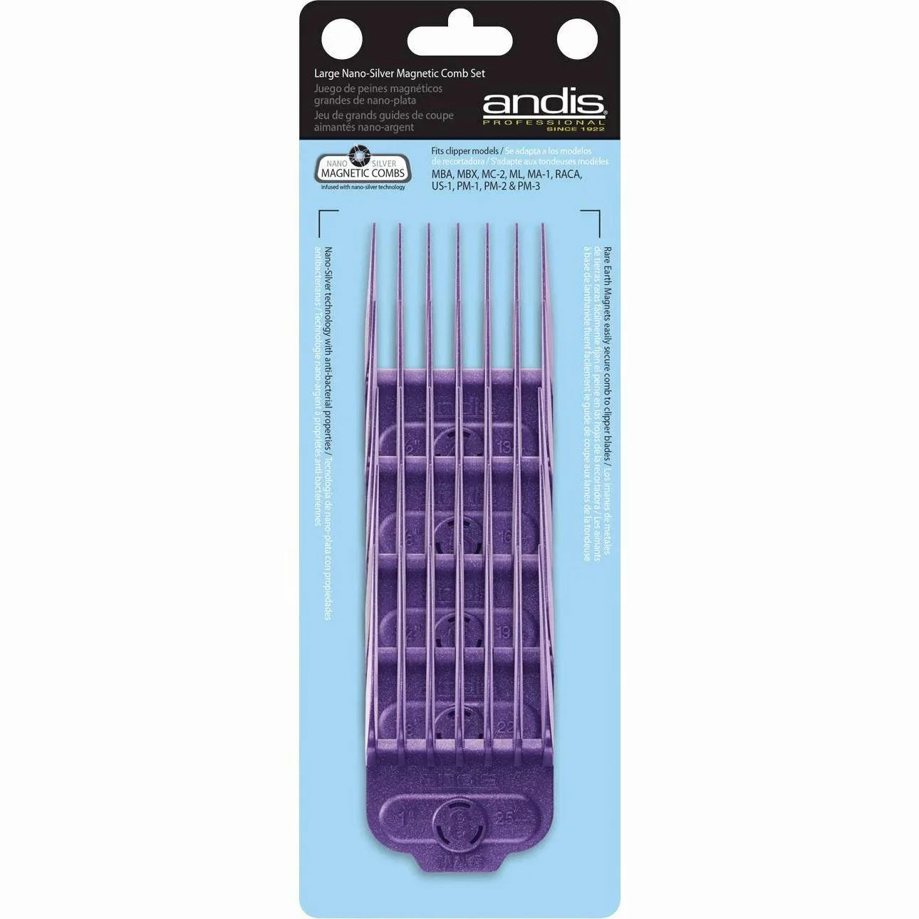 Andis Single Magnetic 4-Comb Set Large by Andis