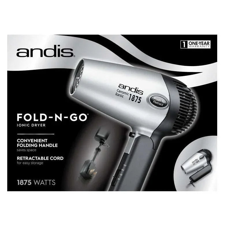 Andis Fold-N-Go 1875 W Ionicceramic Hair Dryer by Andis