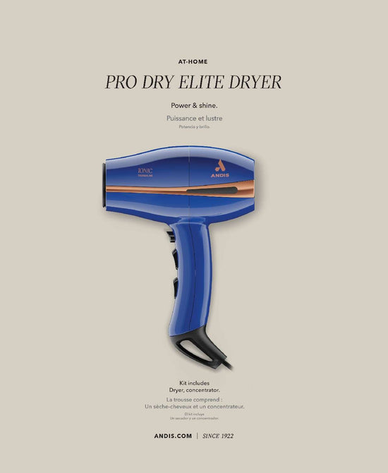 Andis At-Home Pro Dry Elite hair dryer, blue