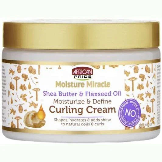 African Pride Moisture Miracle Moisturize Define Curling Cream 12 Oz by African Pride
