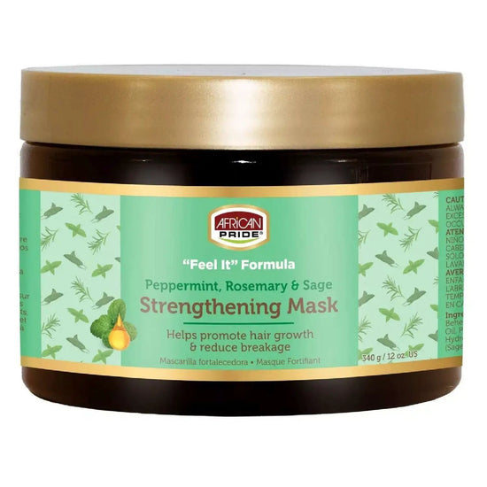 African Pride Feel It Peppermint Rosemary Strengthening Mask