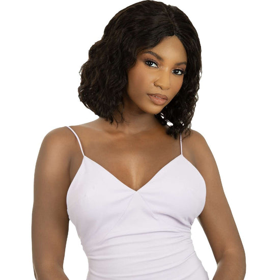 Bare Beauty - Human Hair Wig With 13 Inch X 4 Inch Free Part Hand-Tied Lace Front Wig  Loose Wave - 
