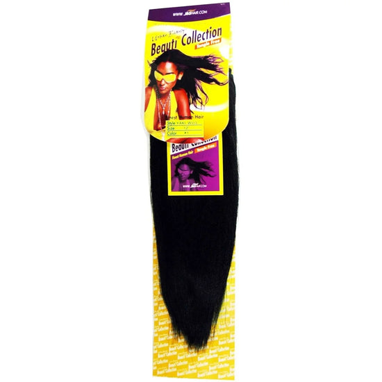 Beauti Collection - Human Hair Yaki Weaving 12 Inch Color 1 by Urban Beauty
