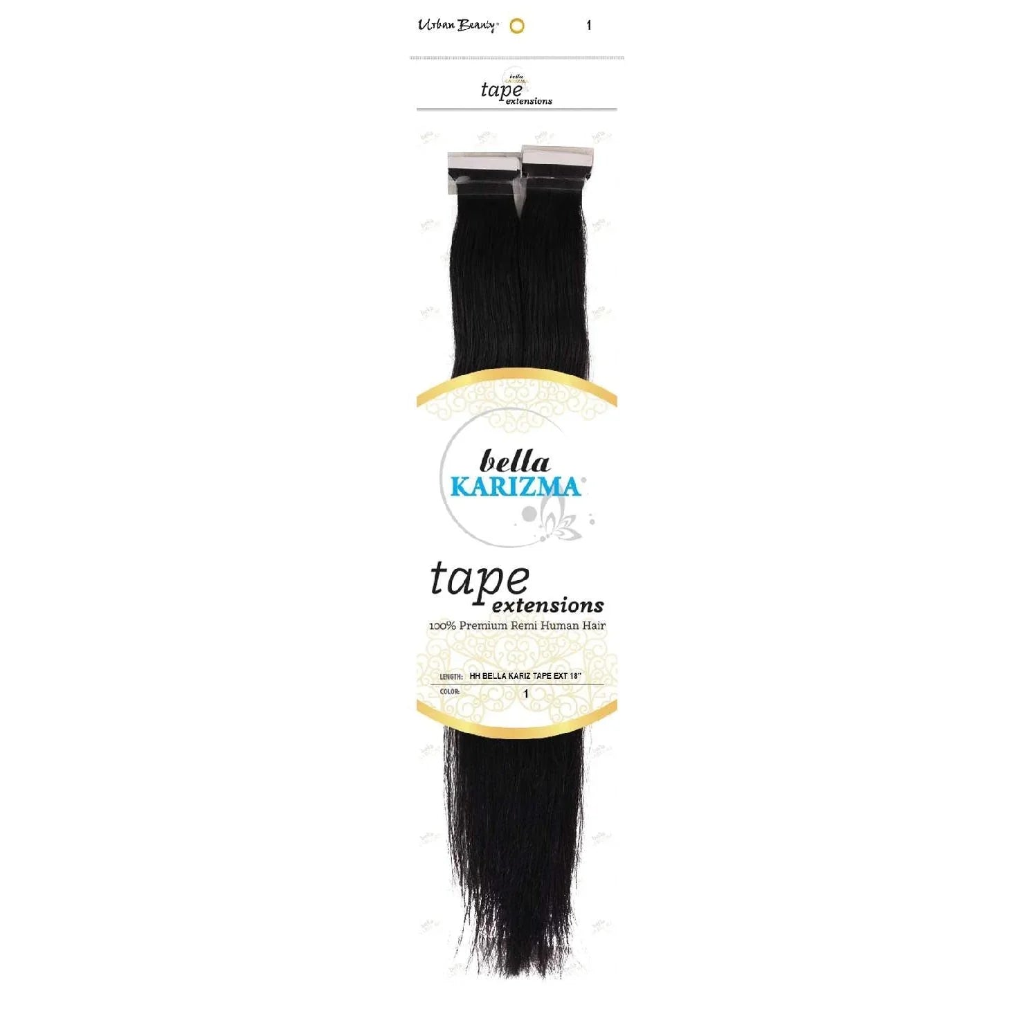 Human Hair Bella Karizma Tape Hair Extension 18 Inch 1 by Urban Beauty