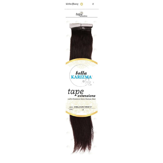 Human Hair Bella Karizma Tape Hair Extension 18 Inch 2 by Urban Beauty