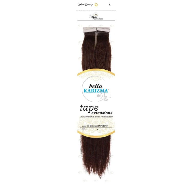 Human Hair Bella Karizma Tape Hair Extension 18 Inch 4 by Urban Beauty