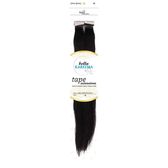Bella Karizma Tape Hair Extensions 22 Inch 1B Human Hair