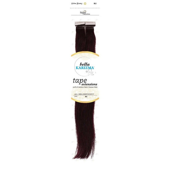 Human Hair Bella Karizma Tape Hair Extension 22 Inch 99J by Urban Beauty