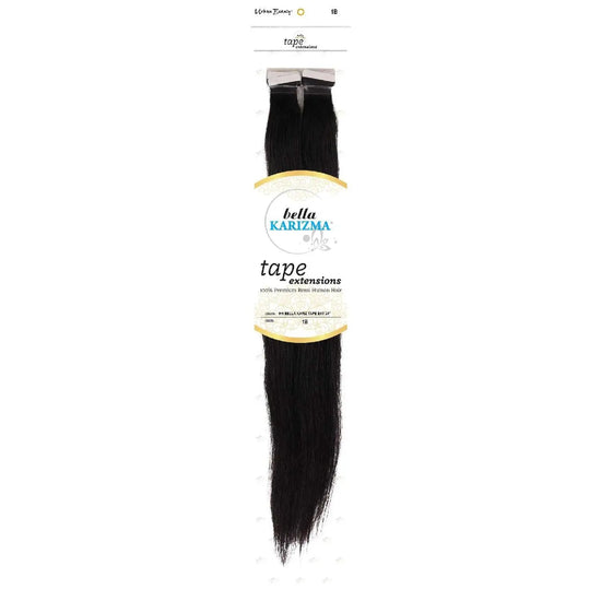 Bella Karizma Human Hair Tape Extensions 24 Inch 1B