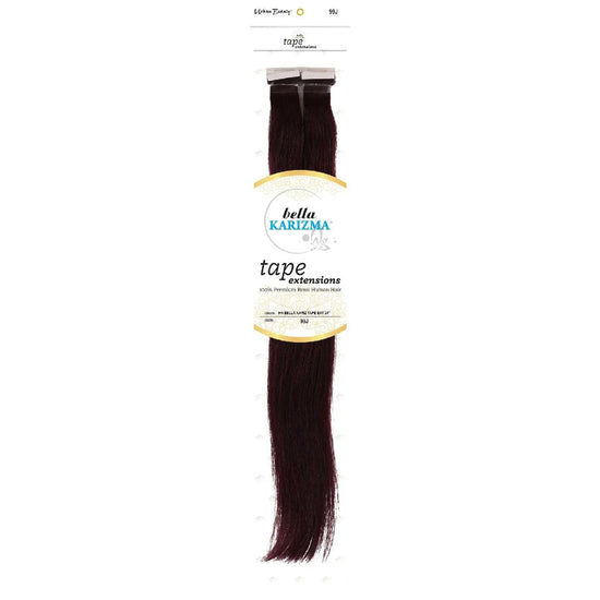 Human Hair Bella Karizma Tape Hair Extension 24 Inch 99J by Urban Beauty