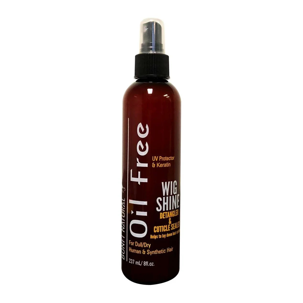 Bonfi Natural Oil Free Wig Shine Detangler Cuticle Sealer 8 Oz by Bonfi
