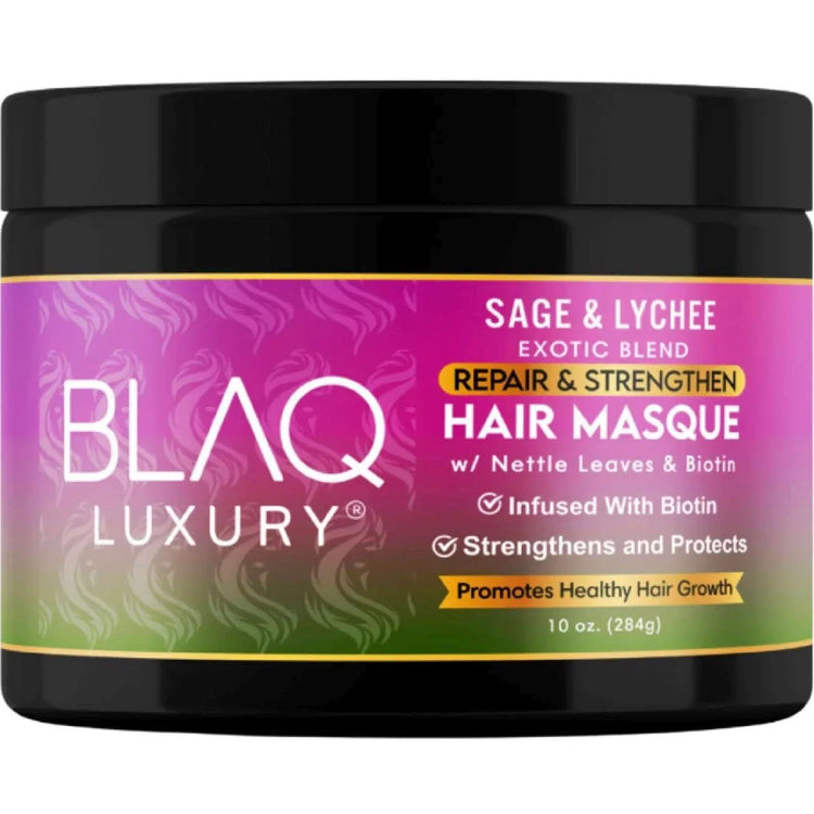 Blaq Luxury Sage And Lyche Hair Masque 10 Oz by BLAQ
