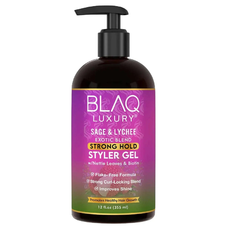 Blaq Luxury Sage And Lyche Styler Gel 12 Oz by BLAQ
