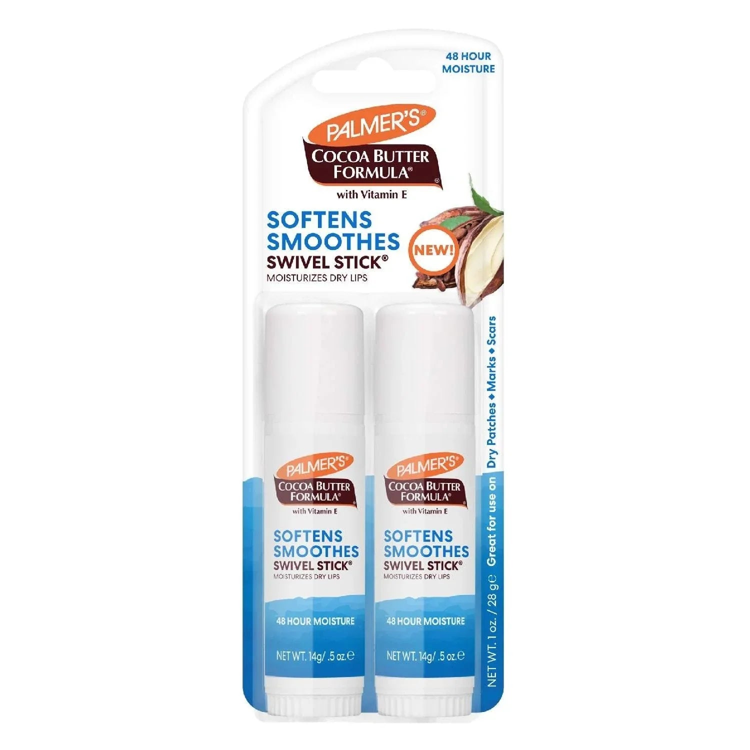 Palmers Palmers Cocoa Butter Swivel Stick Twin Pack 0.5 Oz by Palmers