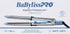 Nano titanium flat iron with blue handle and digital temperature display