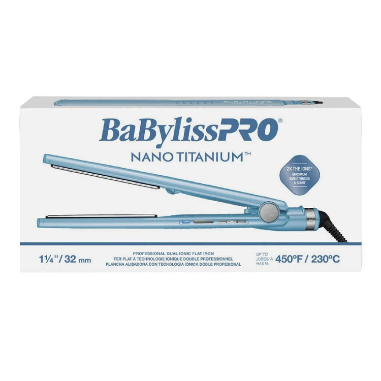 Babyliss Nano Titanium 1.25 Inch Custom Ionic Flat Iron 1.25In by BaByliss