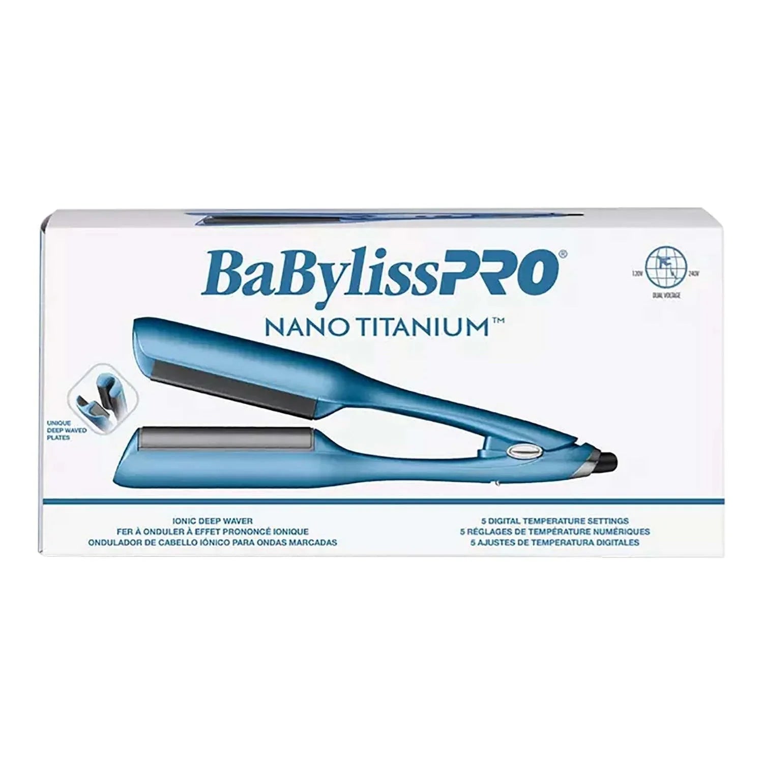 Babylisspro Nano Titanium Compact Ionic Deep Waver by BabylissPro