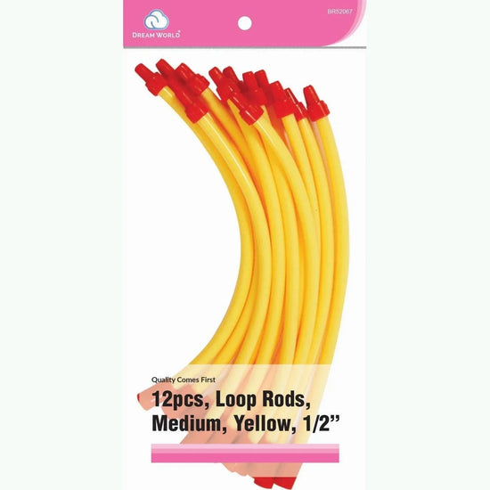 Brittny Loop Rods-Yellow 12 Count Medium by Brittny