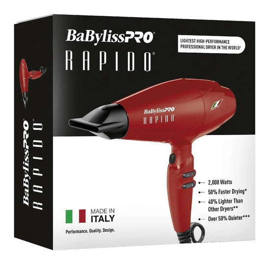 Babylisspro Limited Edition Red Rapido Dryer by BaByliss