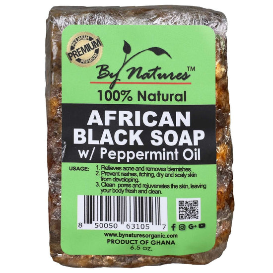 By Natures Premium Af.Blk Soap Peppermint