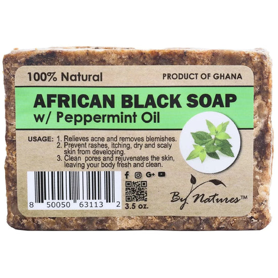 By Natures African Black Soap - Peppermint by By Natures