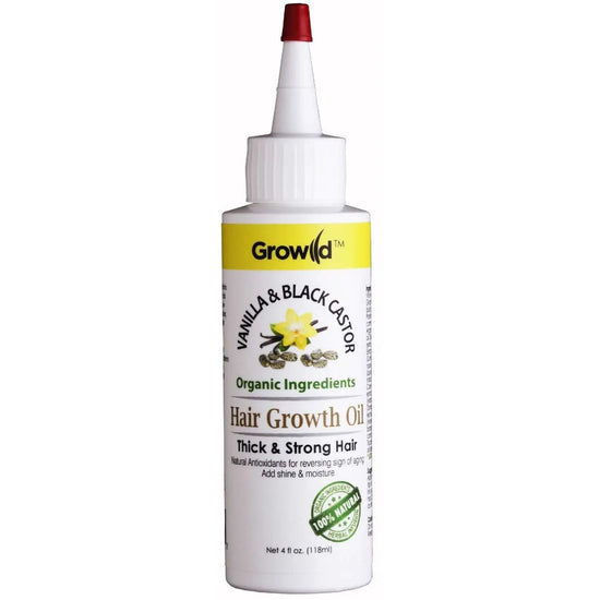 Growild Vanilla And Black Castor Hair Growth Oil Premium