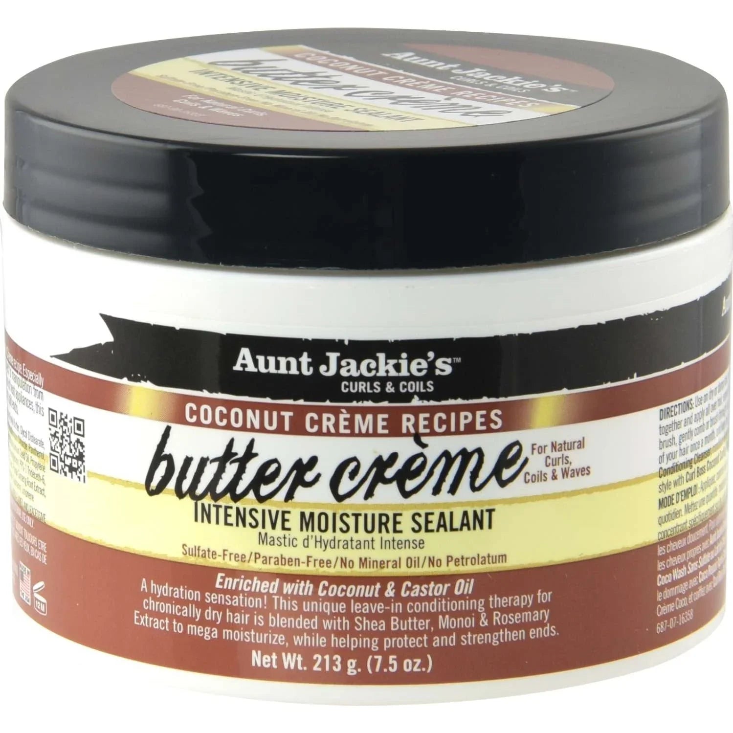 Aunt Jackies Coconut Creme Butter Creme 7.5 Oz by Aunt Jackies