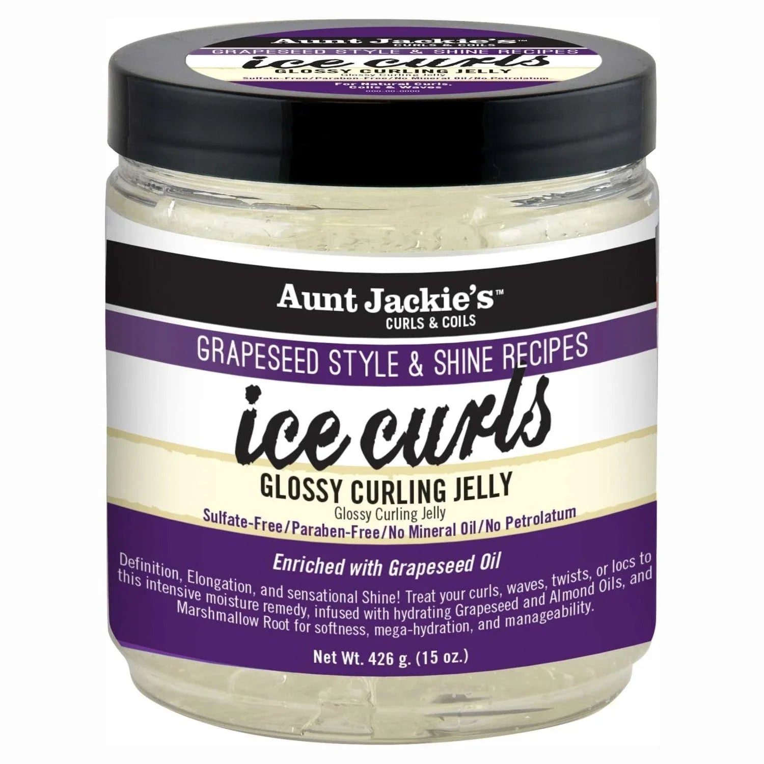 Aunt Jackies Grapeseed Ice Curls 15 Oz by Aunt Jackies