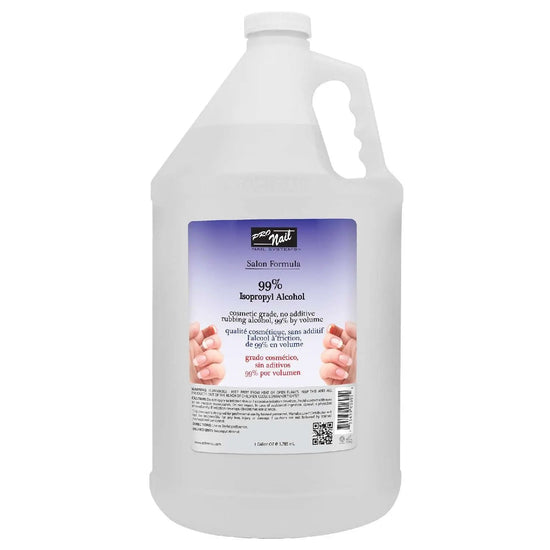 99% isopropyl alcohol 1-gallon plastic bottle with handle, white