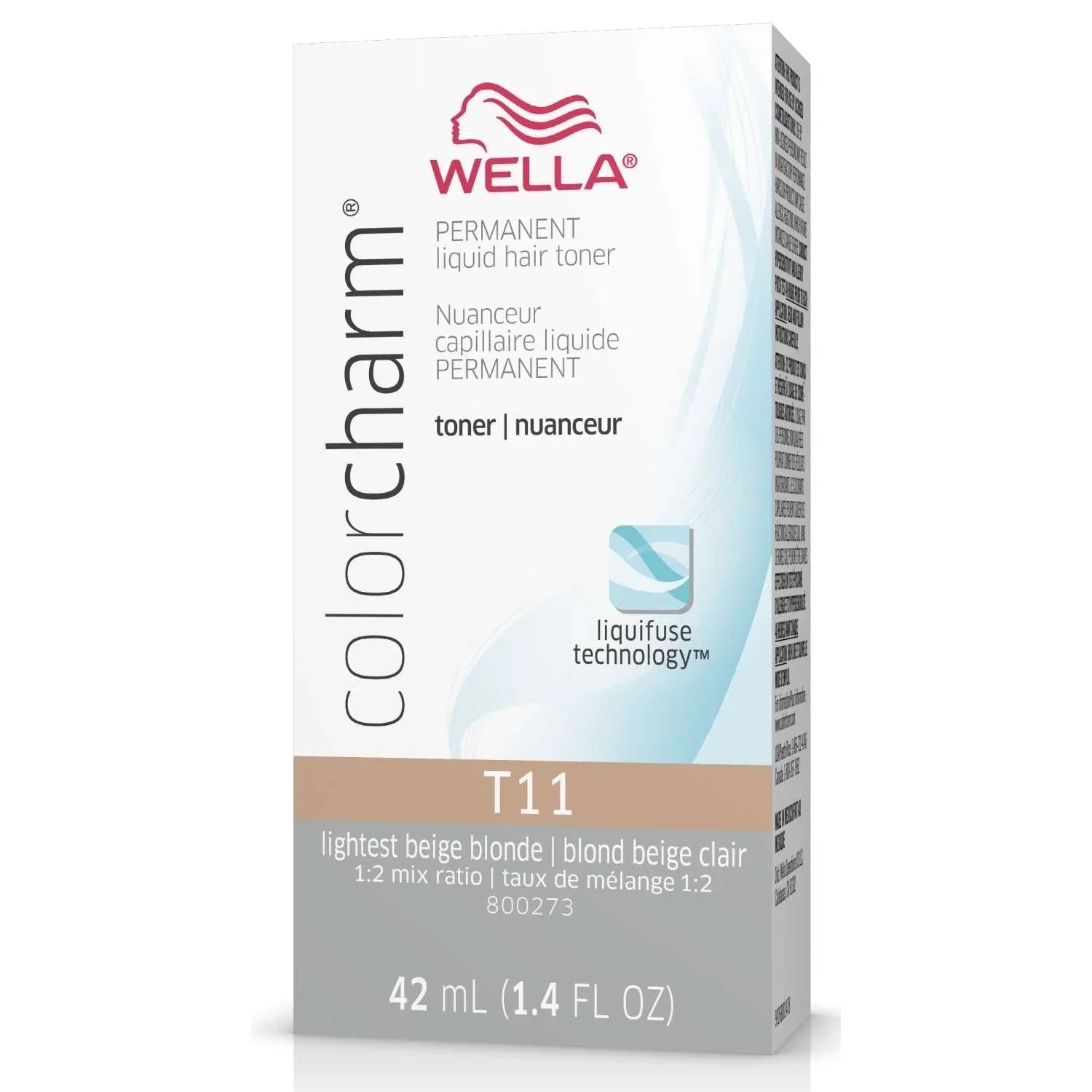 Wella Colorcharm Permanent Liquid Hair Toner T11 Royal Blonde 1.4 Fl Oz by Wella