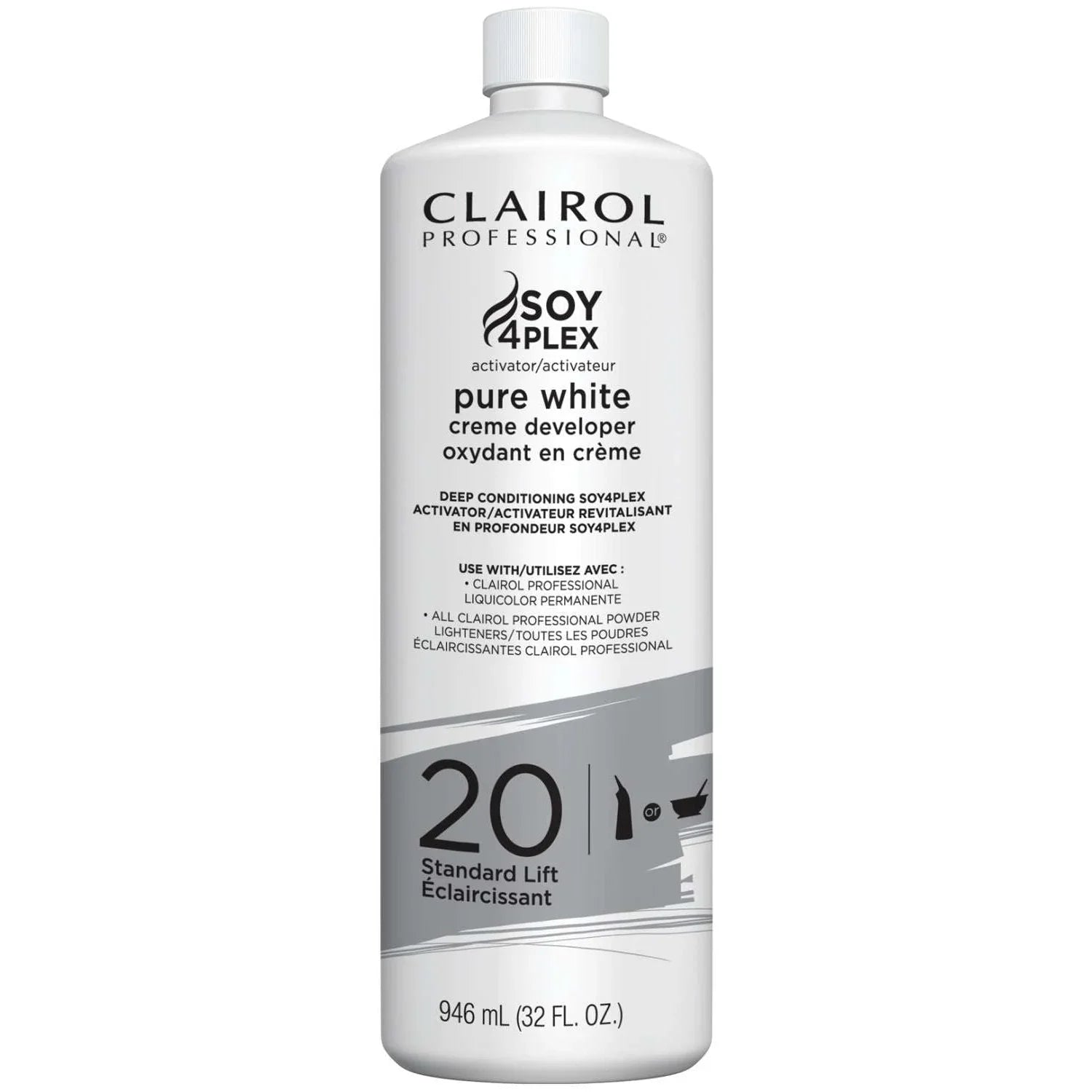 Clairol Pure White 20 Volume Cream Developer 32.0 Fl Oz by Clairol