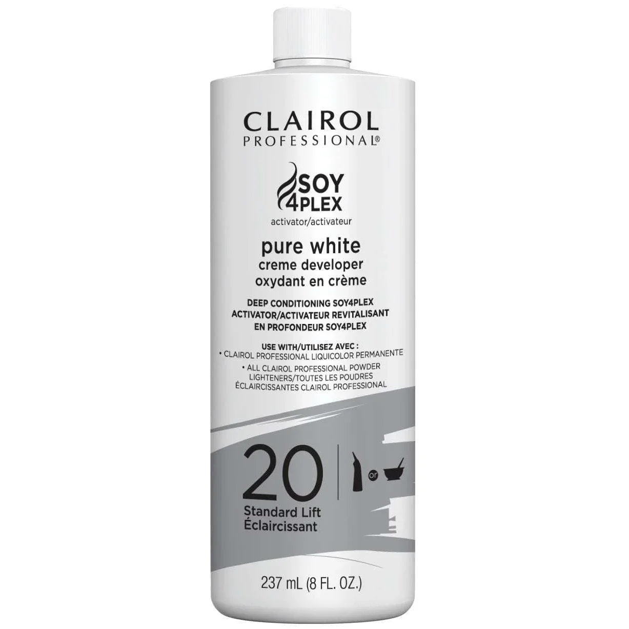 Clairol Pure White 20 Volume Cream Developer 8.0 Fl Oz by Clairol