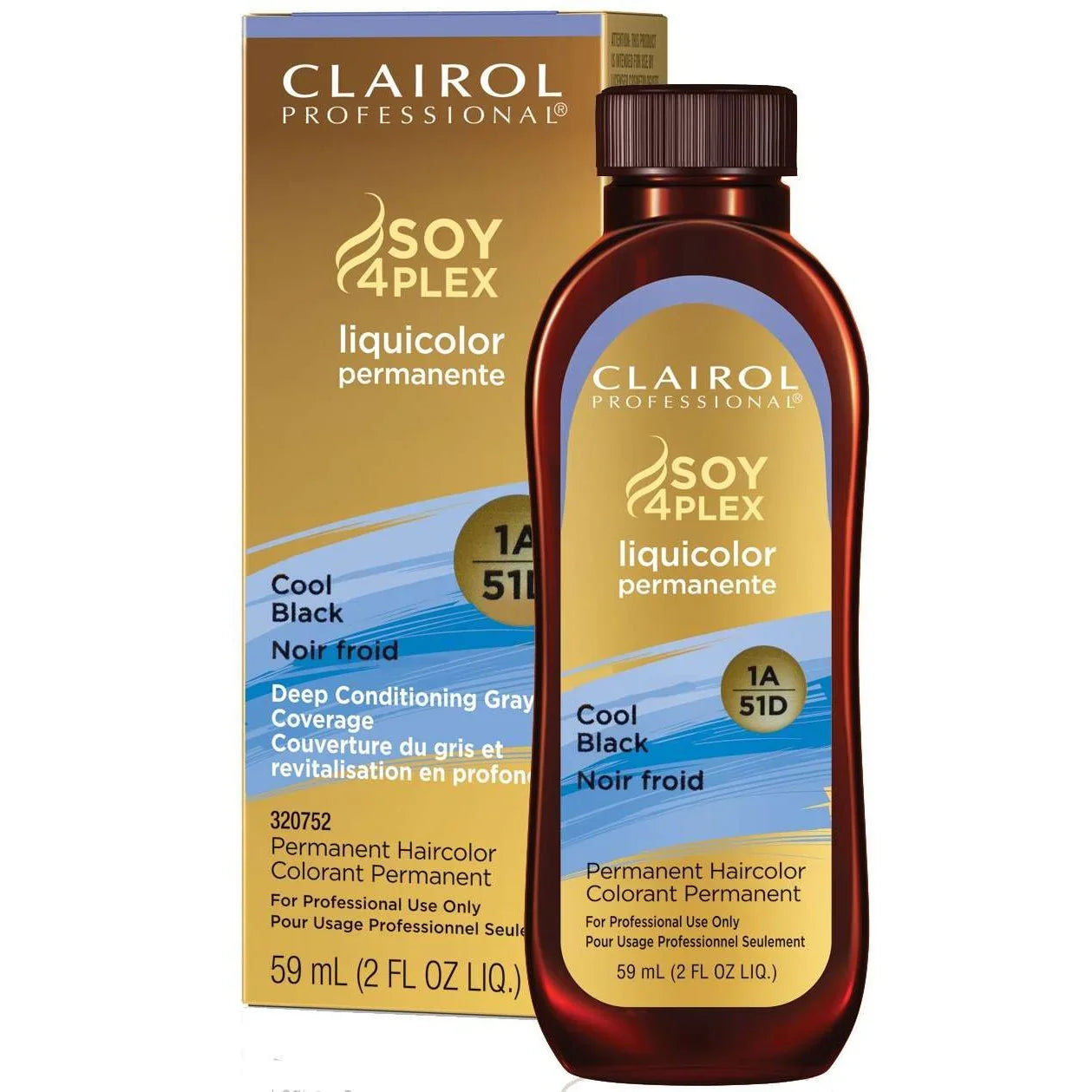 Clairol Soy Liquicolor Permanente 1A51D Cool Black 2 Oz by Clairol