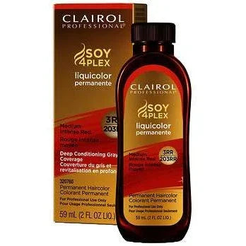 Clairol Professional Soy4Plex Liquicolor Permanent Hair Color 3Rr203Rr Medium Intense Red 2.0 Fl Oz by Clairol