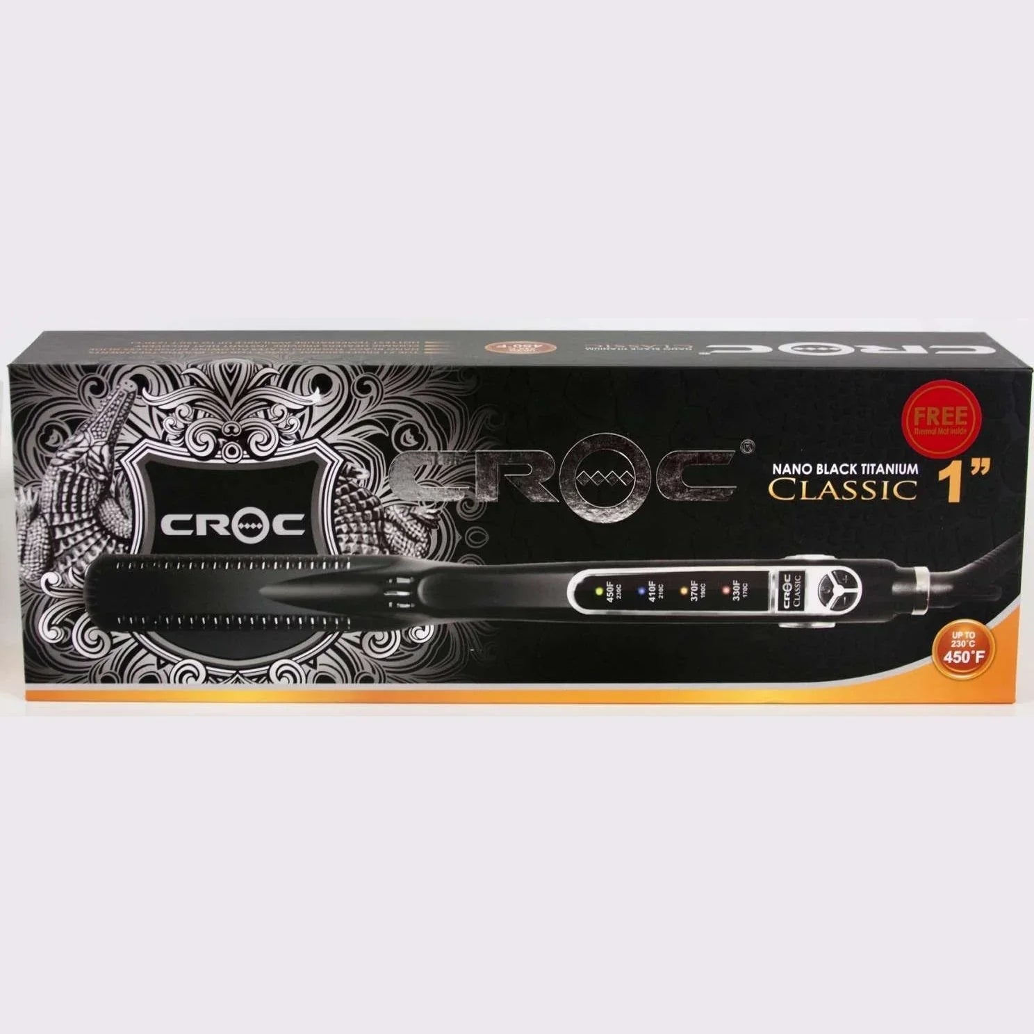 Croc Flat Iron Led Titanium Black by Croc