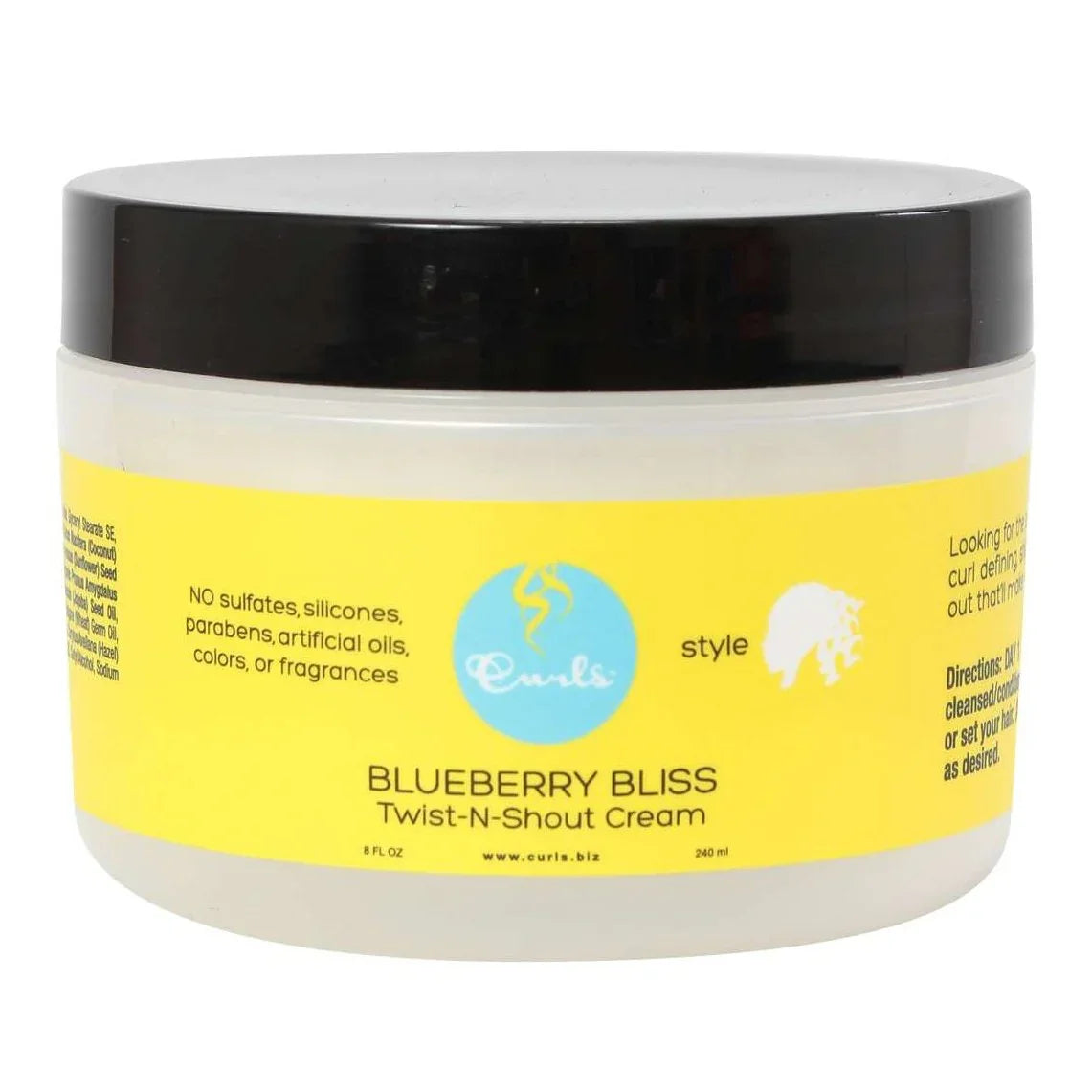 Curls Blueberry Twist Shout Cream 8 Oz by Curls