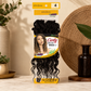Black curly box braid synthetic hair pack, 12 inch pre-made loop style, shade 4
