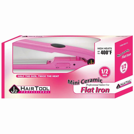 J2 Hair Tools Flat Iron Mini Hot Pink by J2 Hair Tools