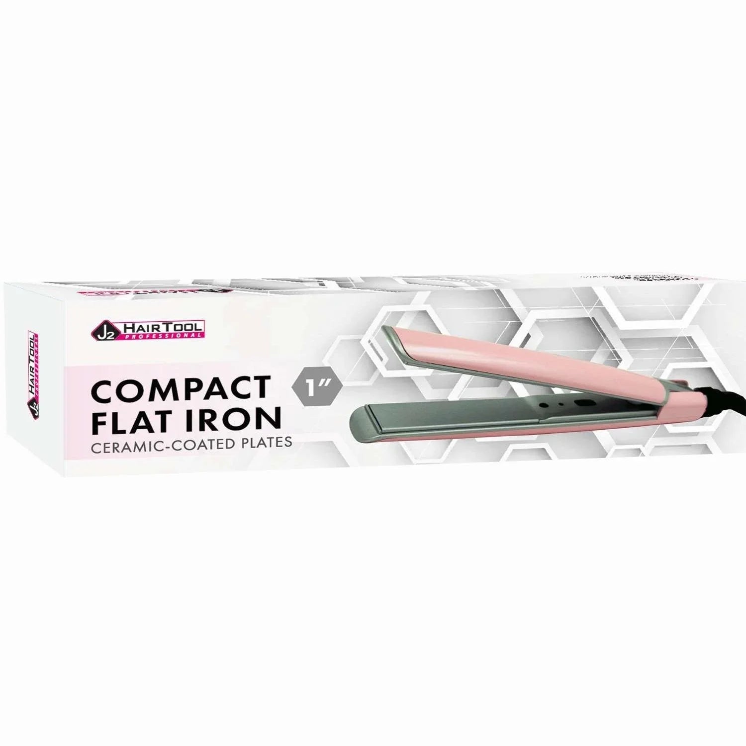 J2 Hair Tools Flat Iron Compact Pink by J2