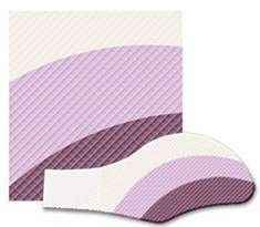 Grape purple instant eye shadow swipe applicator with curved shade tip