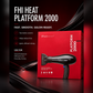FHI Heat Platform 2000 hair dryer with red packaging and black nozzle