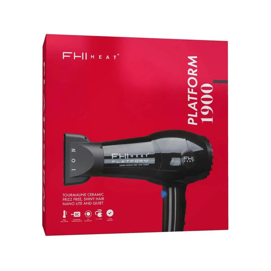 FHI Heat Platform Nano 1900 hair dryer box, red package with product image