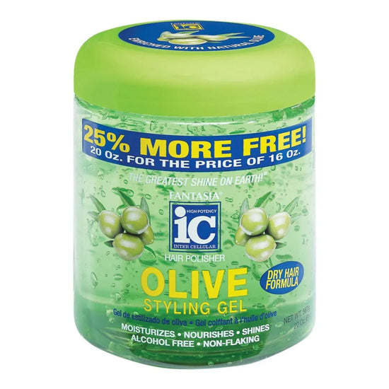 Ic Fantasia Fantasia Ic Hair Polisher Olive Styling Gel Bonus 20 Oz by IC Fantasia