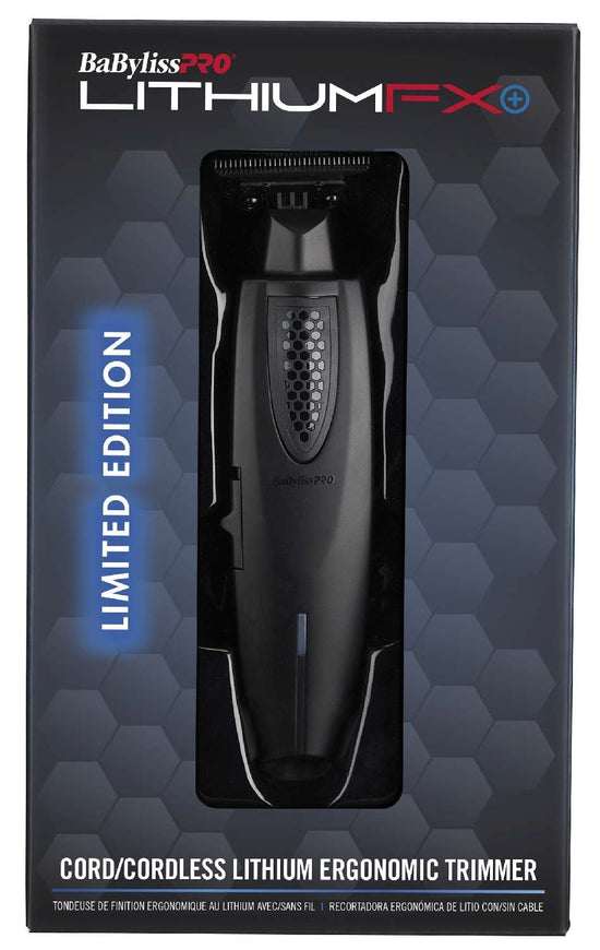 Babylisspro LithiumFX ergonomic cordless trimmer, black, in retail box