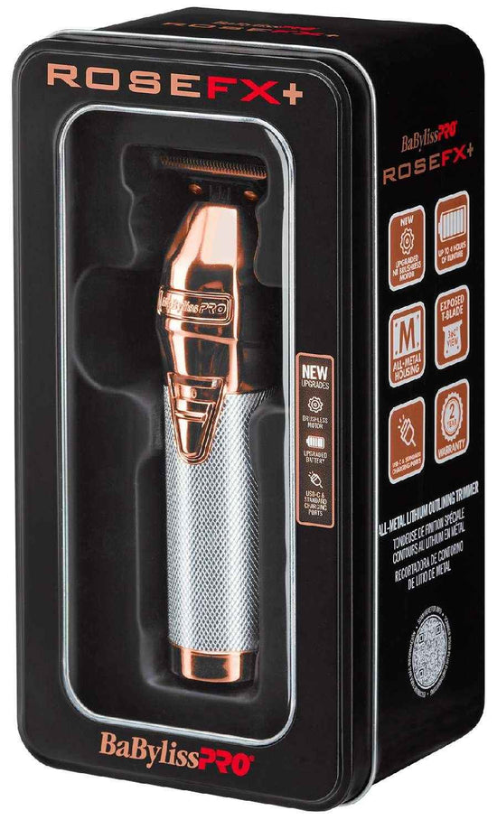 Babylisspro Rosefx Plus metal lithium outlining trimmer in retail box